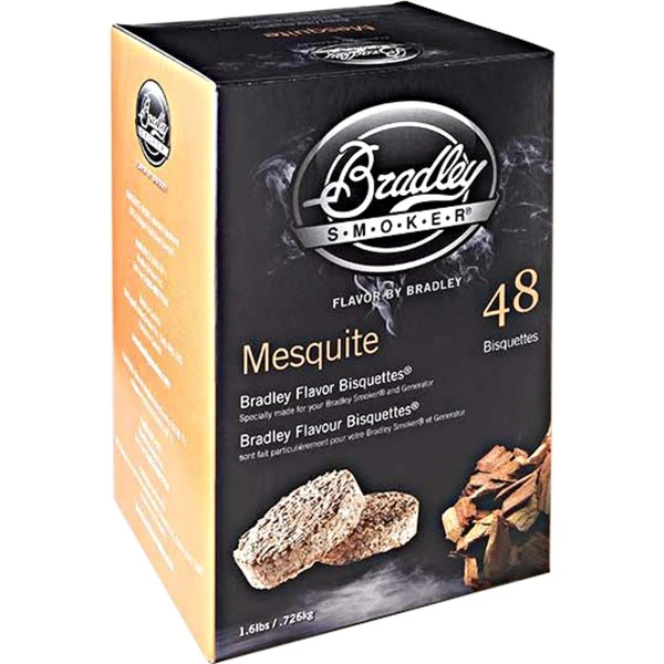 Bradley Mesquite Bisquetten, 48 Stück, Räucherholz 3 Bradley Mesquite Bisquetten, 48 Stück, Räucherholz