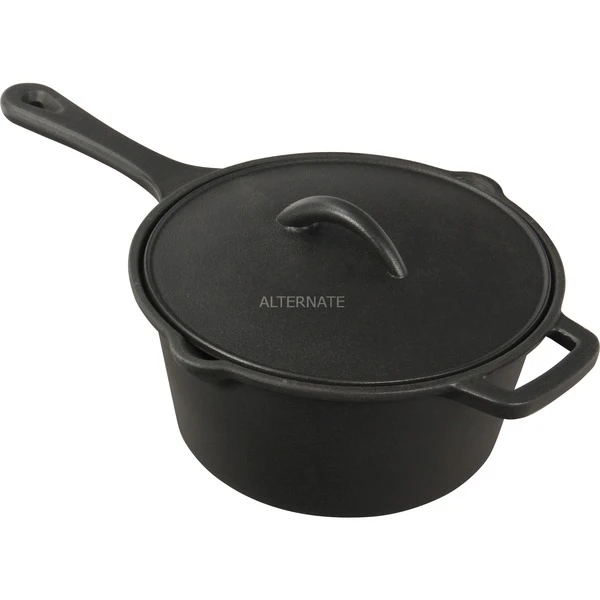Napoleon Gusseiser Soßentopf Mit Deckel, Pfanne 3 Napoleon Gusseiser Soßentopf Mit Deckel, Pfanne