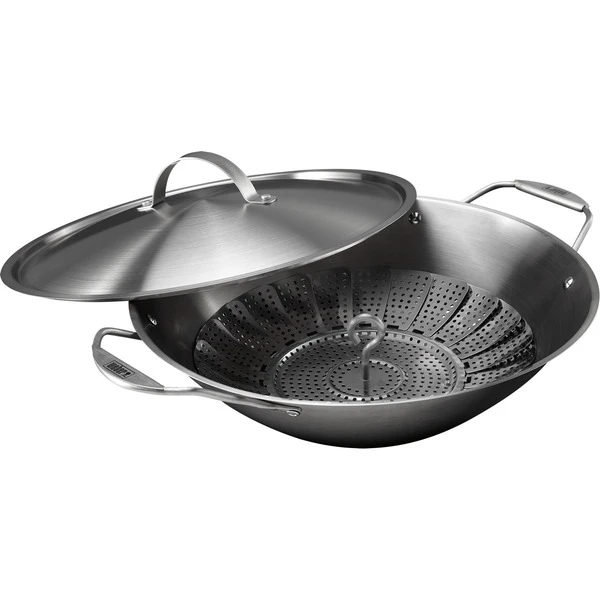 Weber CRAFTED Wok & Dampfgarer Mit Dünsteinsatz 7684 3 Weber CRAFTED Wok & Dampfgarer Mit Dünsteinsatz 7684